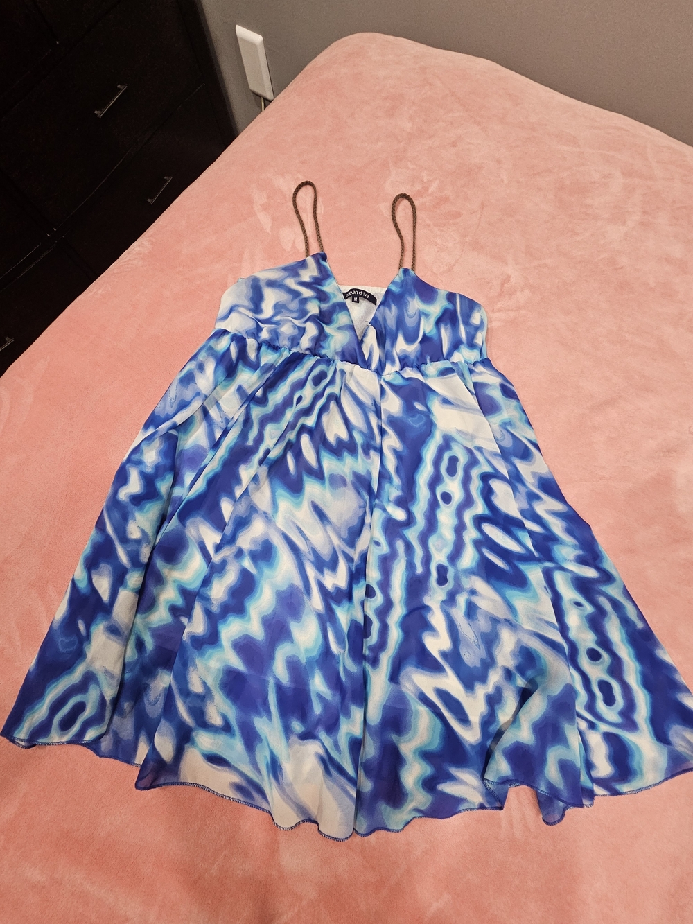 Ocean Drive Blue & White Mini Dress